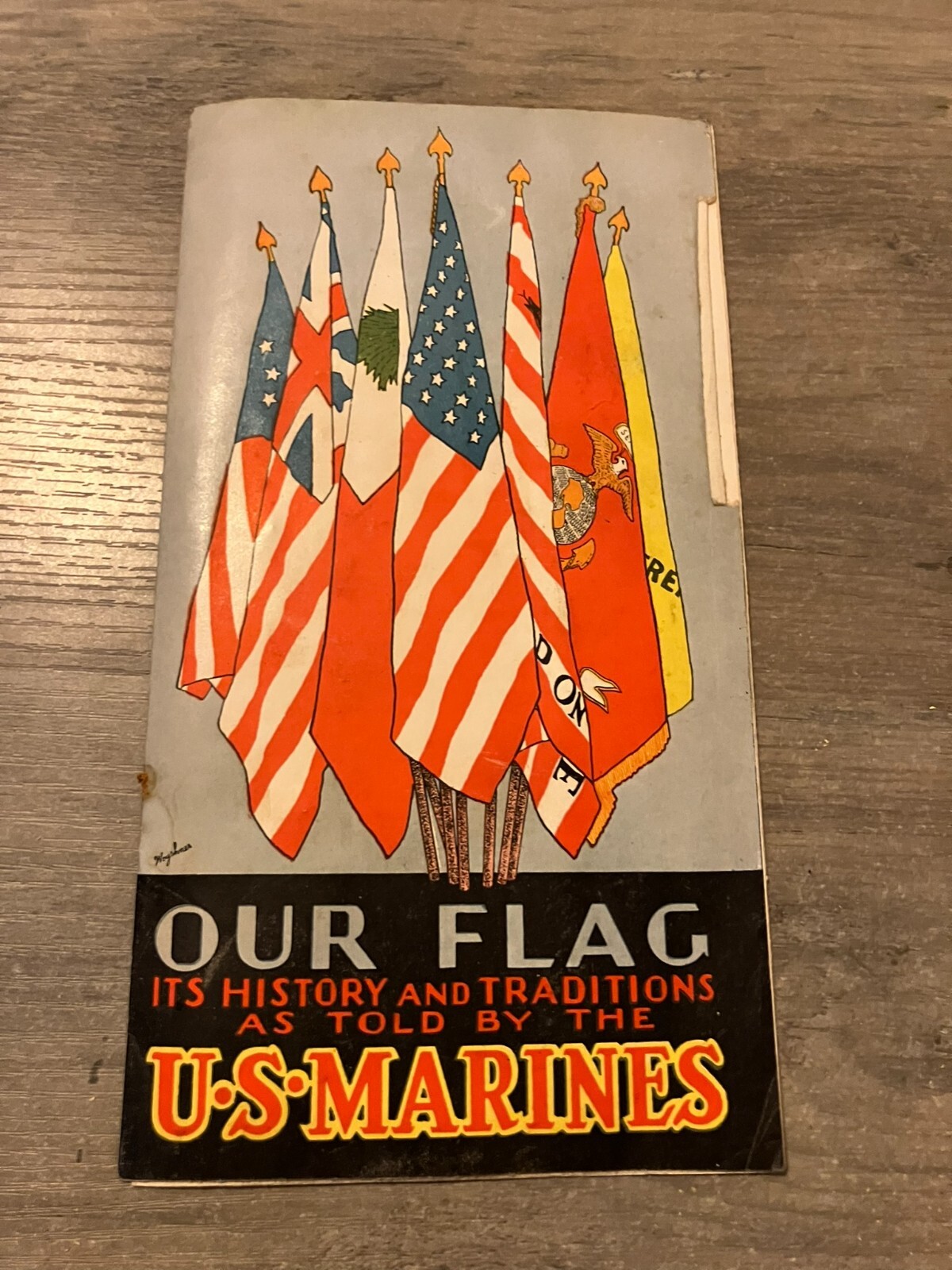 Vintage Brochure Our Flag Its History and Traditions US Marines
