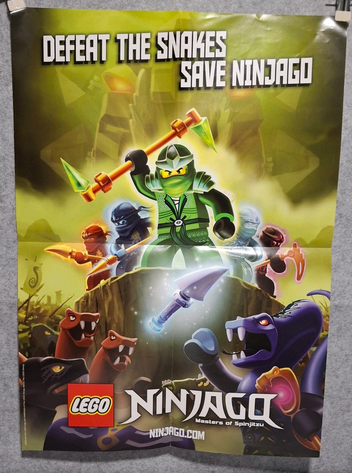 LEGO Ninjago Poster 2012 Masters of Spinjitzu 26.5\