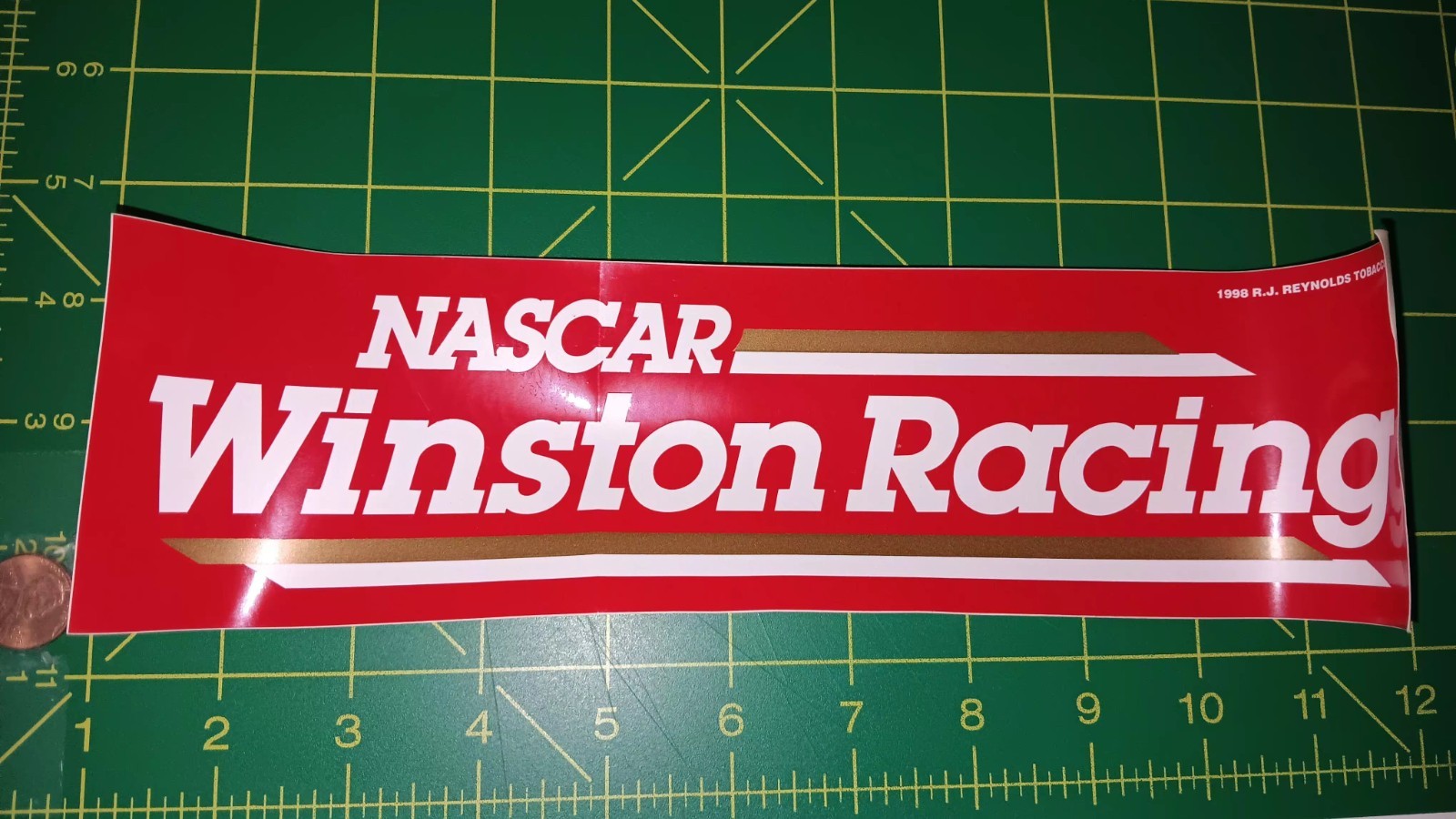 WINSTON RACING VINTAGE Sticker / Decal RACING ORIGINAL OLD STOCK