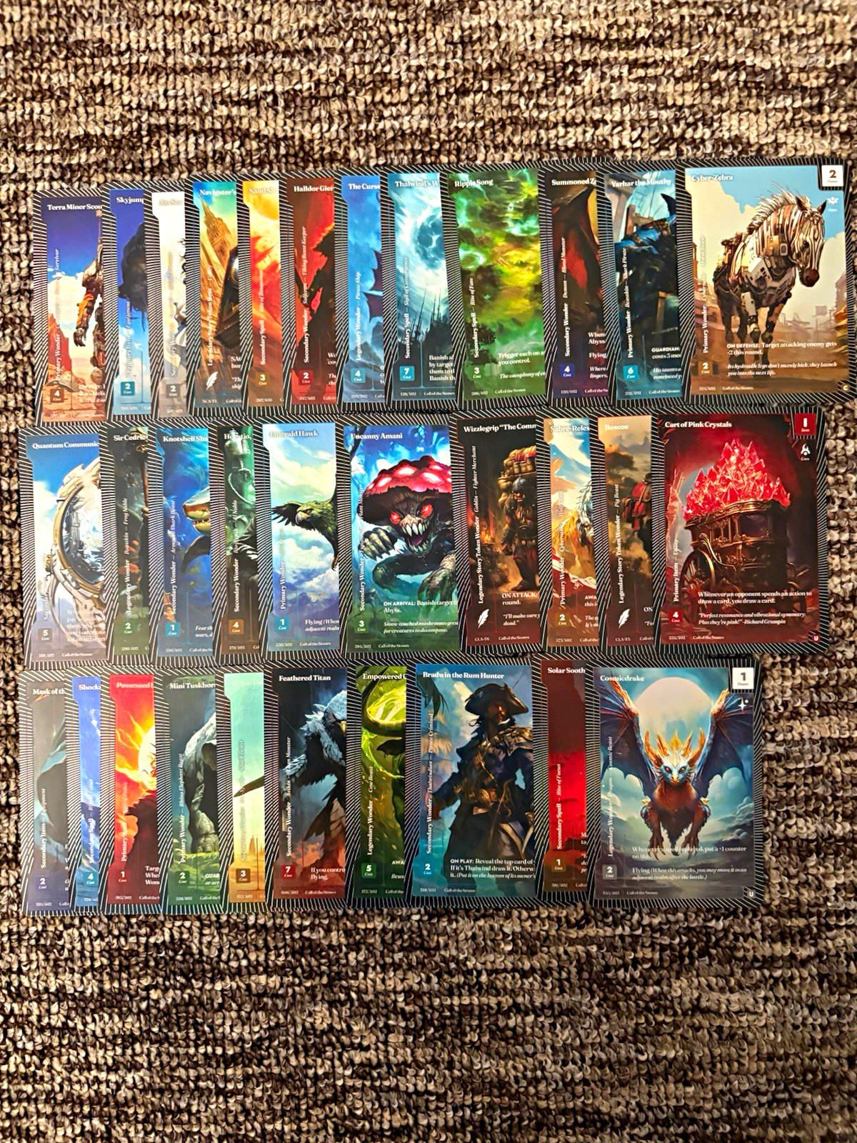 Wonders of the First 32 CARD lot.
