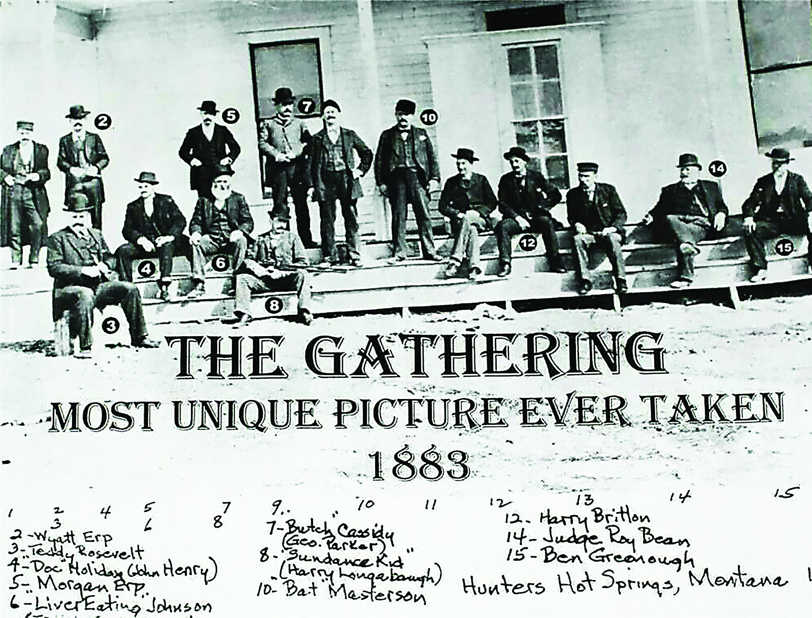 WYATT EARP DOC HOLLIDAY BUTCH SUNDANCE KID 1883 THE GATHERING PHOTO 8X10 POSTER