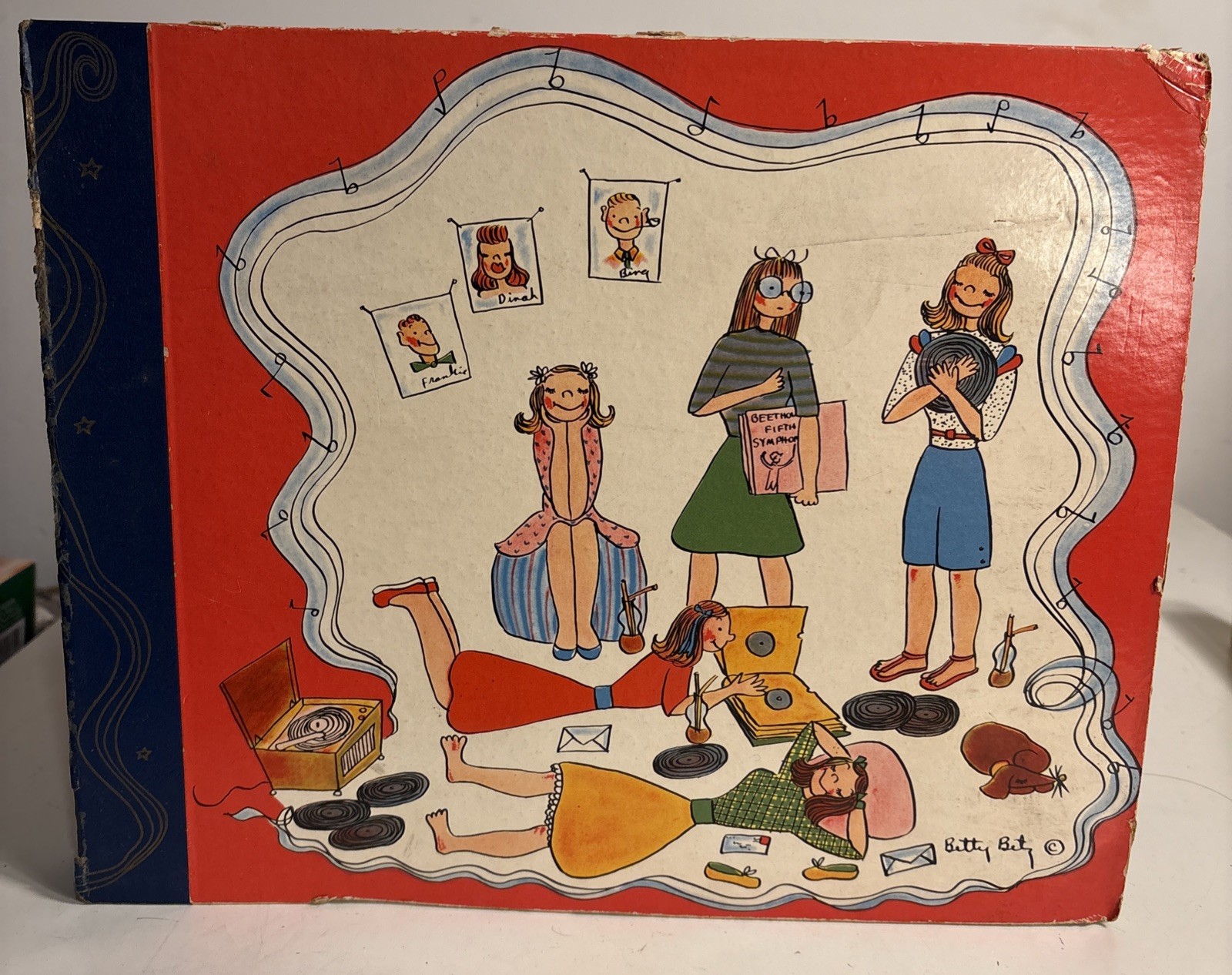 Betty Betz vintage mid-20th-century keepsake scrapbook With 10 Childrens Alblums