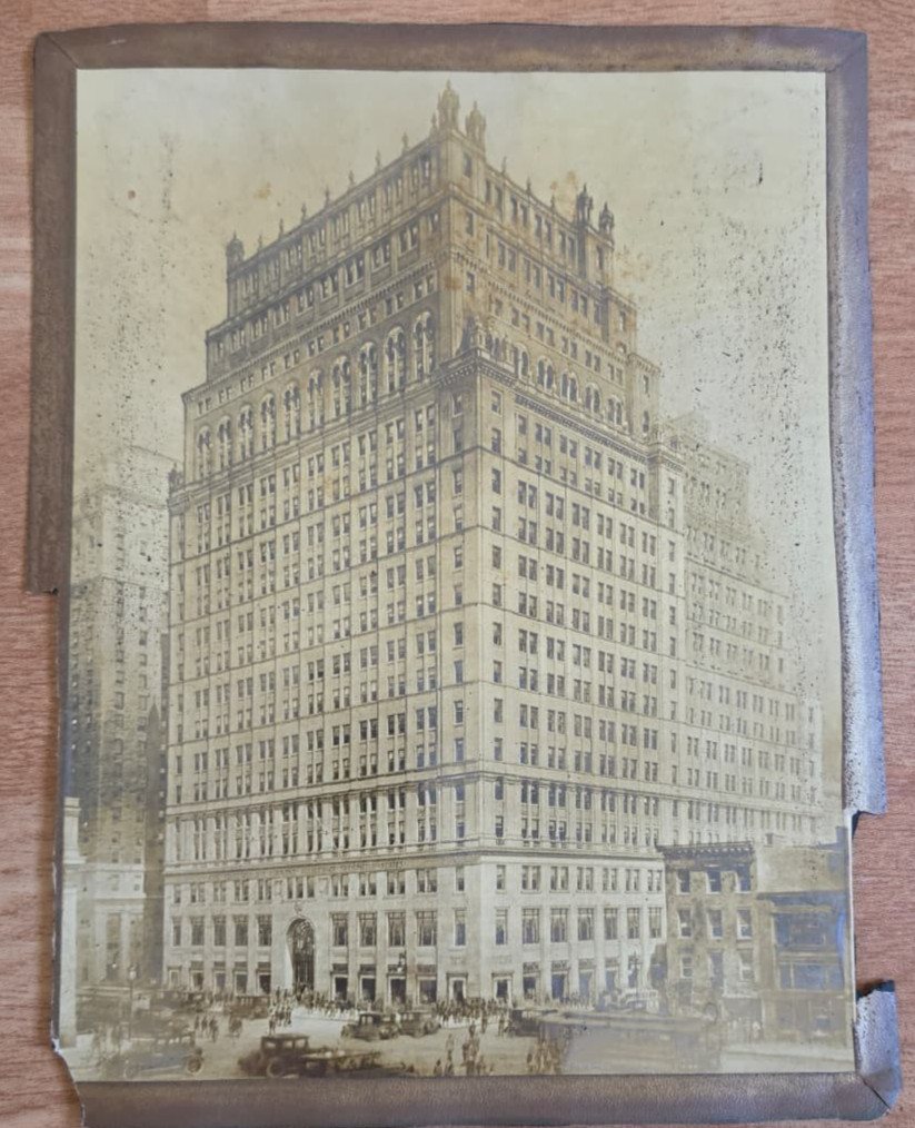 RARE 1900s NYC MANHATTAN EQUITABLE BUILDING AERIAL VIEW ORIGINAL Photo 379