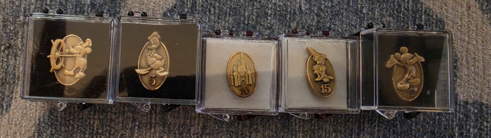 Vintage WDW Cast Member Service Pins *1-5-10-15-20yrs* In Box NOS