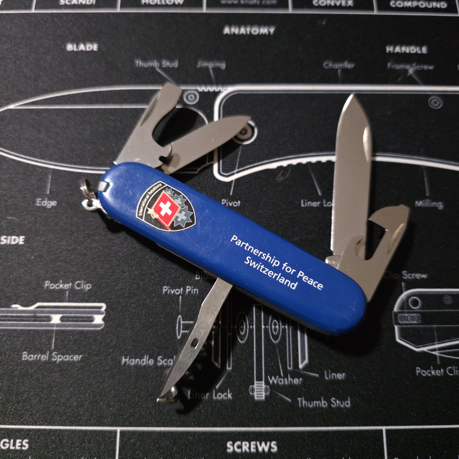 Victorinox Spartan 91mm Blue Swiss International Relations SAK