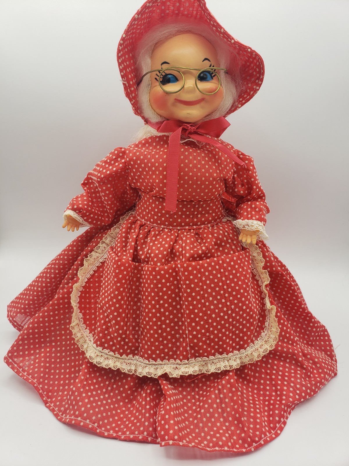 Vintage Hand Made Folk Art Granny Dish Soap Bottle Doll Grannycore Vintage Hand Made Folk Art Granny Dish Soap Bottle Doll Grannycore