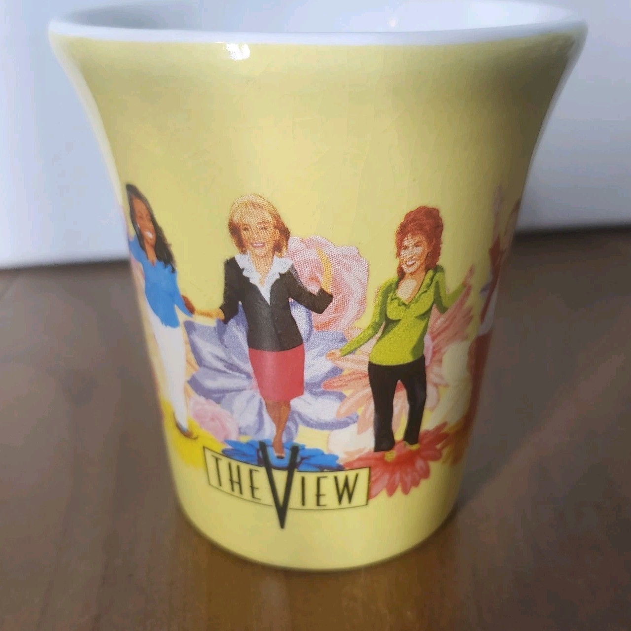 The Original The View Yellow Coffee Mug Barbara Walters