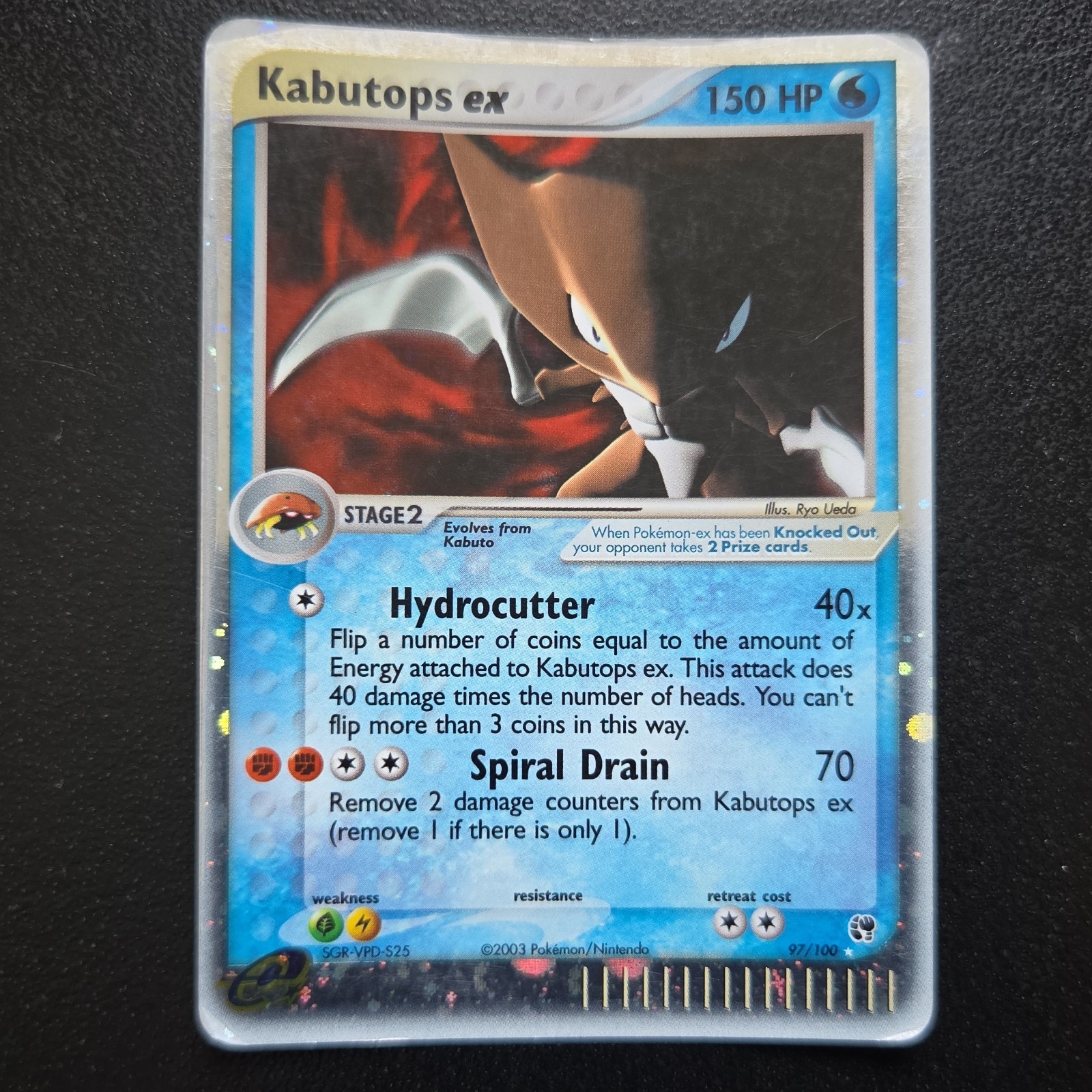 Pokemon TCG Kabutops ex 97/100 (2003) EX Sandstorm - ENG HP Rare Holo