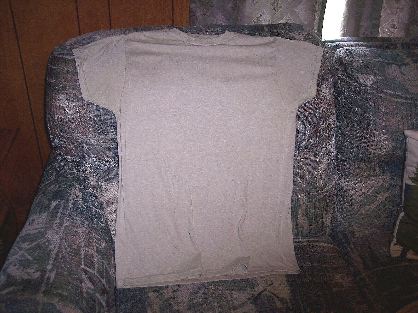 5 Military Shirts Desert Storm Shirt Army T shirt Lot Tan Work Shirt Medium