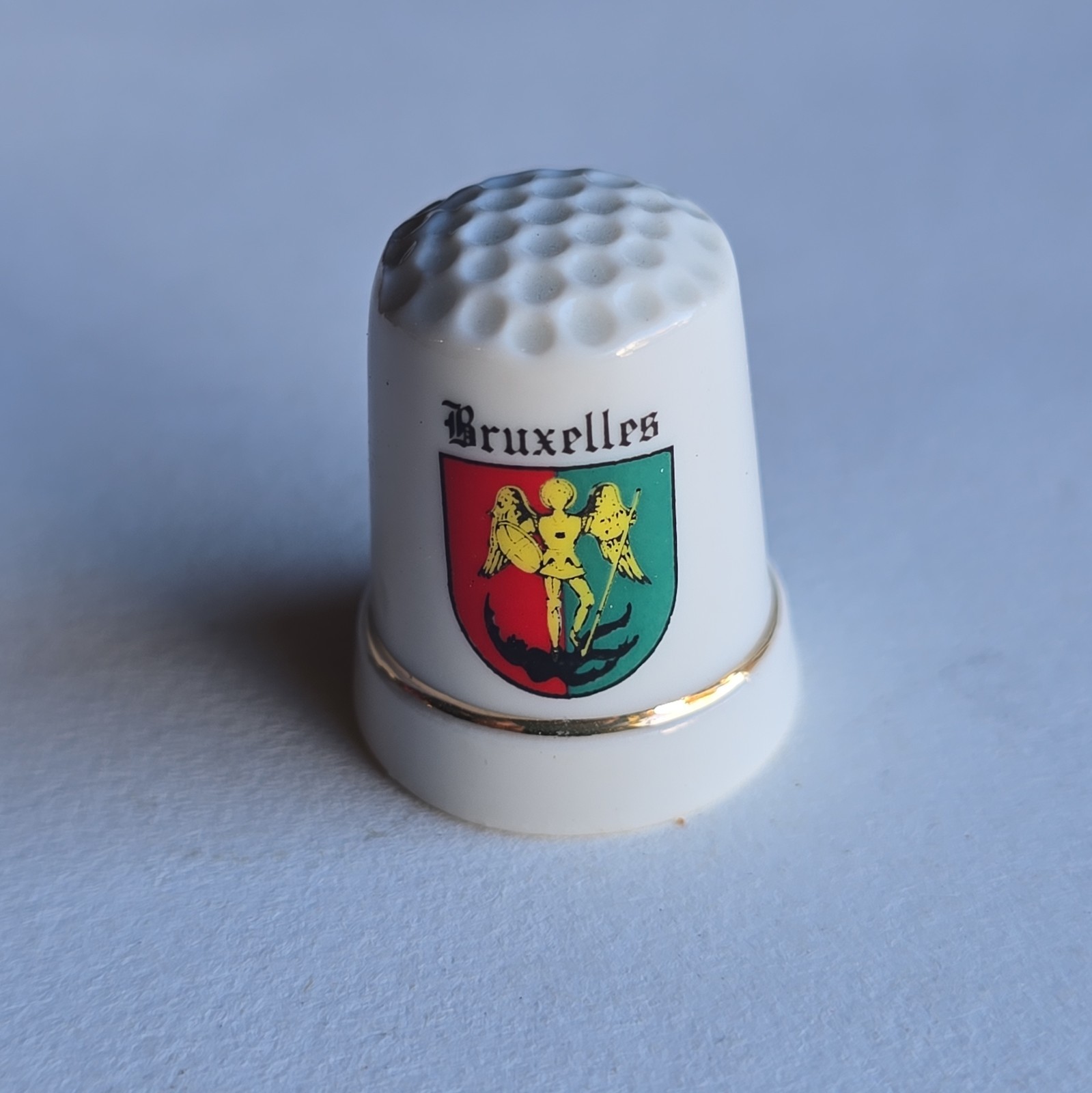 Bruxelles Belgique Thimble Vintage Souvenir Collectible