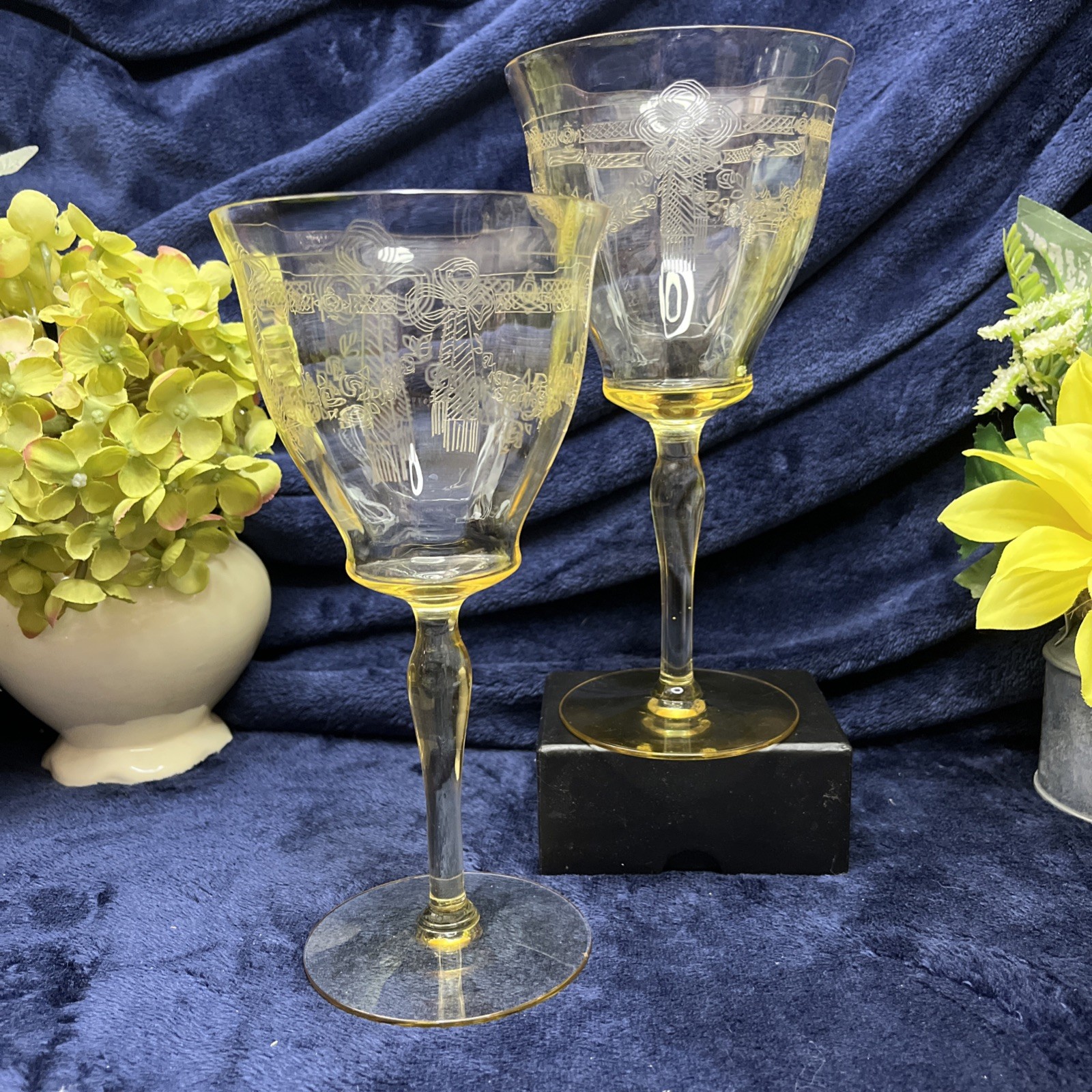 Tiffin Franciscan Paulina Mandarin Yellow 7 3/8 Tiffin Franciscan Paulina Mandarin Yellow 7 3/8