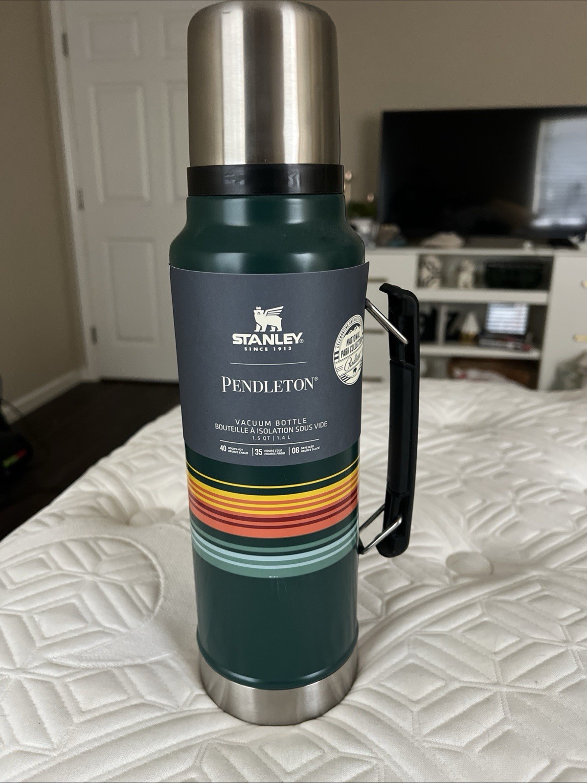 Pendleton Stanley Thermos National Parks Vacuum Bottle Green