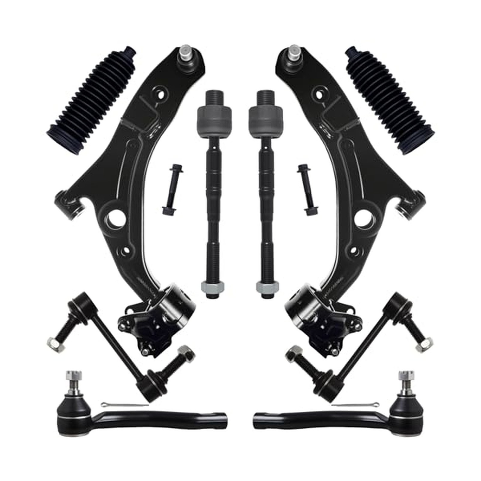 AUQDD 10Pc Front End Suspension Kit Fit For 2007-2014 Fo-rd Edge, 2007-2015 L... AUQDD 10Pc Front End Suspension Kit Fit For 2007-2014 Fo-rd Edge, 2007-2015 L...