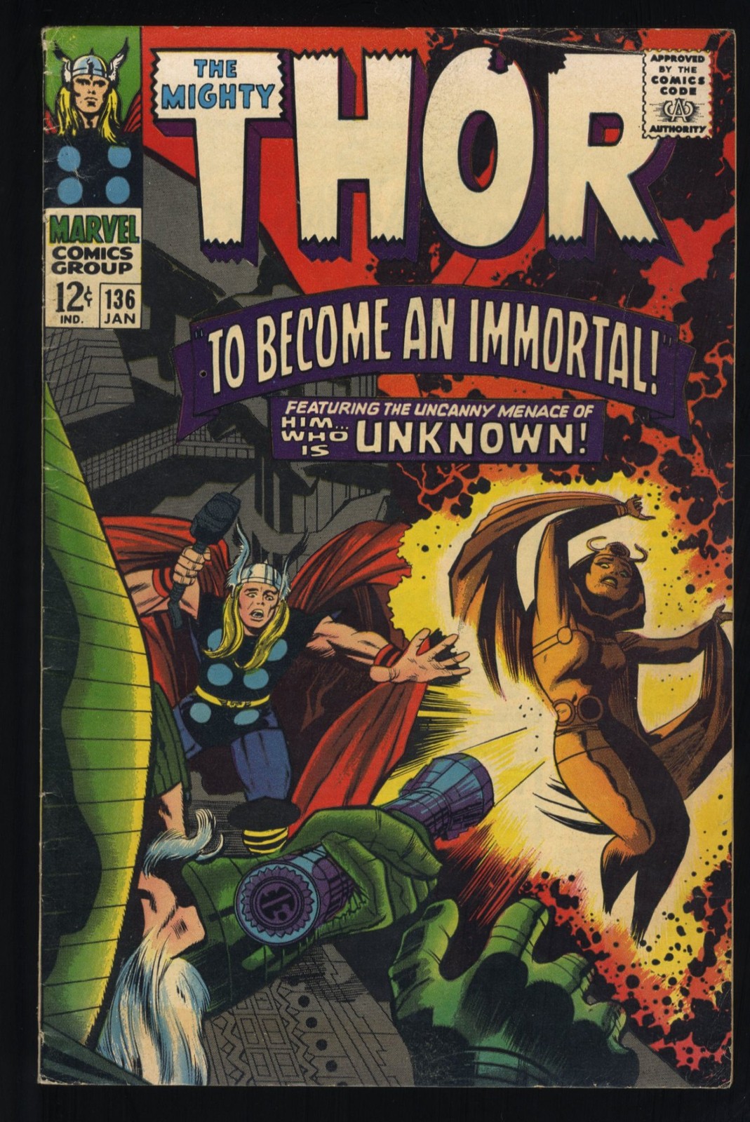 Thor #136 FN 6.0 1st Adult Lady Sif Stan Lee Jack Kirby Art Marvel 1967