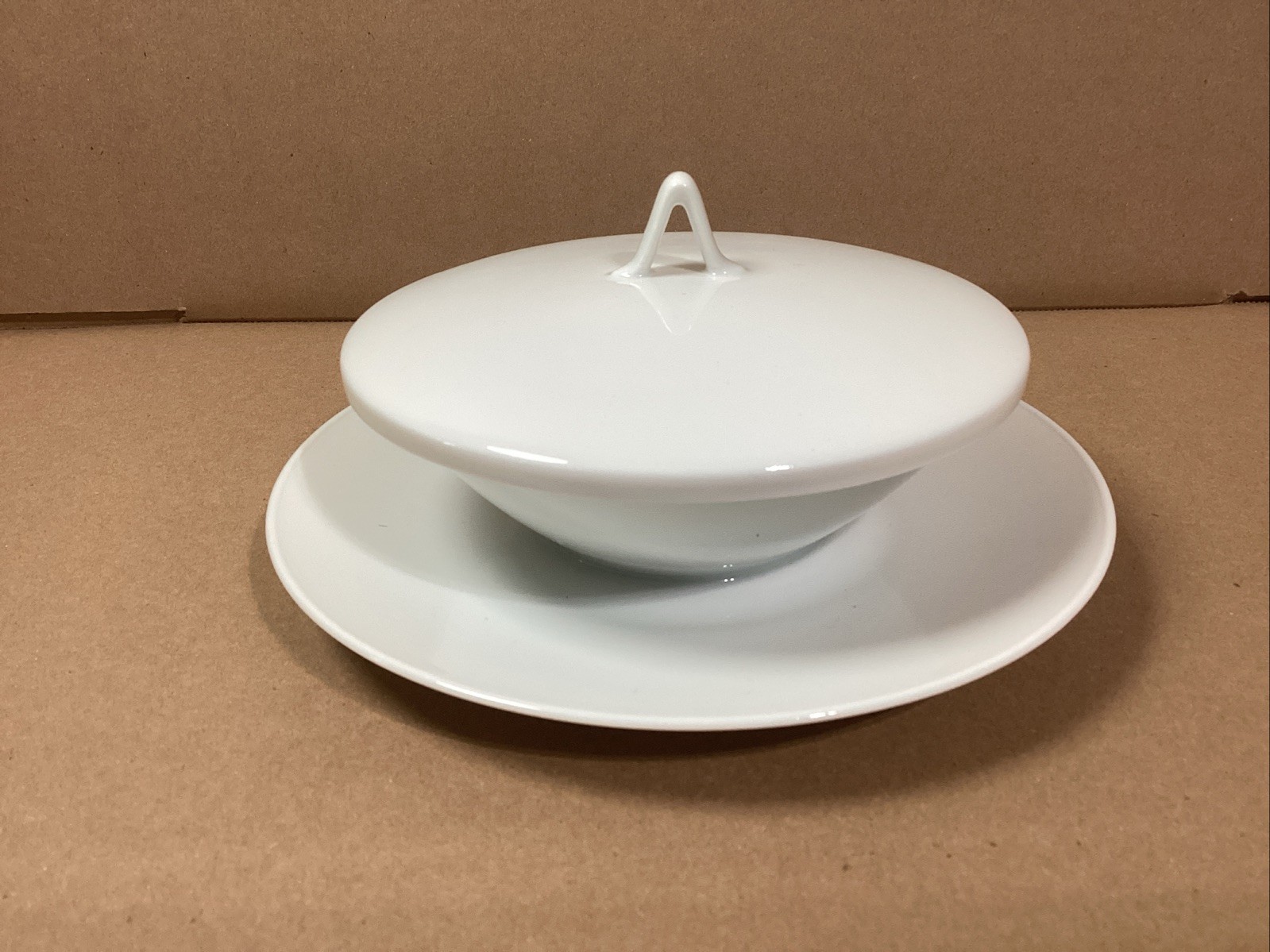 RAREST Rosenthal Classic Modern White Porcelain China Covered SAUCE bowl Serving