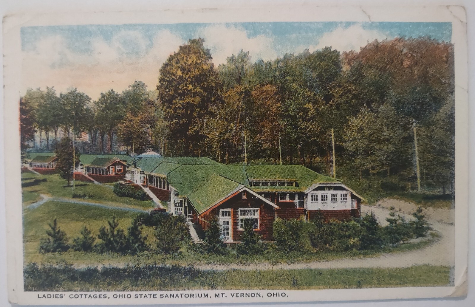 Vintage Postcard Ladies Cottages Ohio State Sanitorium Mt Vernon AA7 Vintage Postcard Ladies Cottages Ohio State Sanitorium Mt Vernon AA7