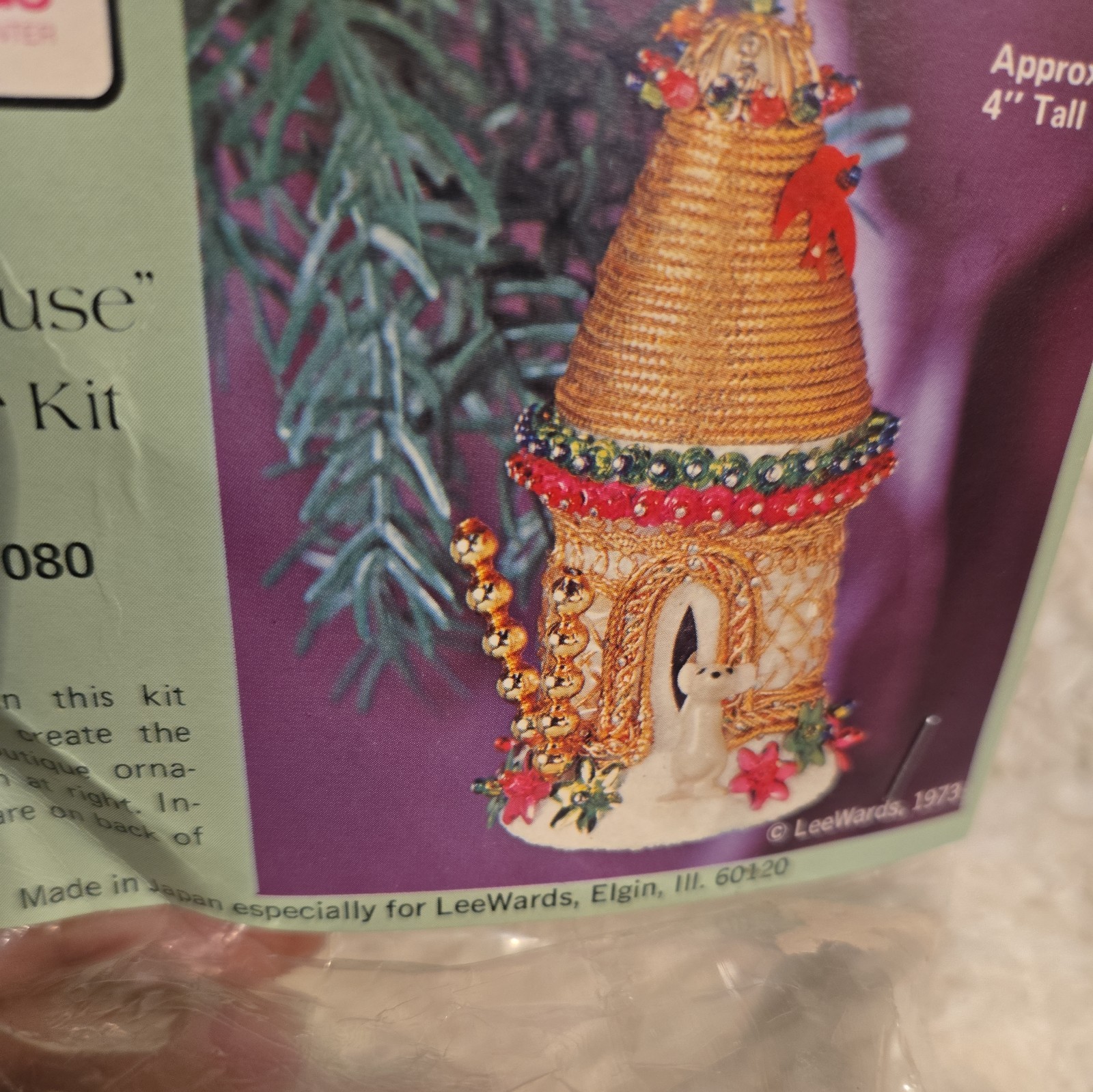 Vintage MOUSE  House Lee Wards Boutique Ornament Beaded Kit  SEALED  