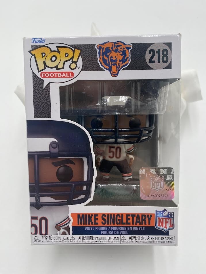 MIKE SINGLETARY - Chicago Bears NFL Funko Pop #218 Collectible Vinyl Figure