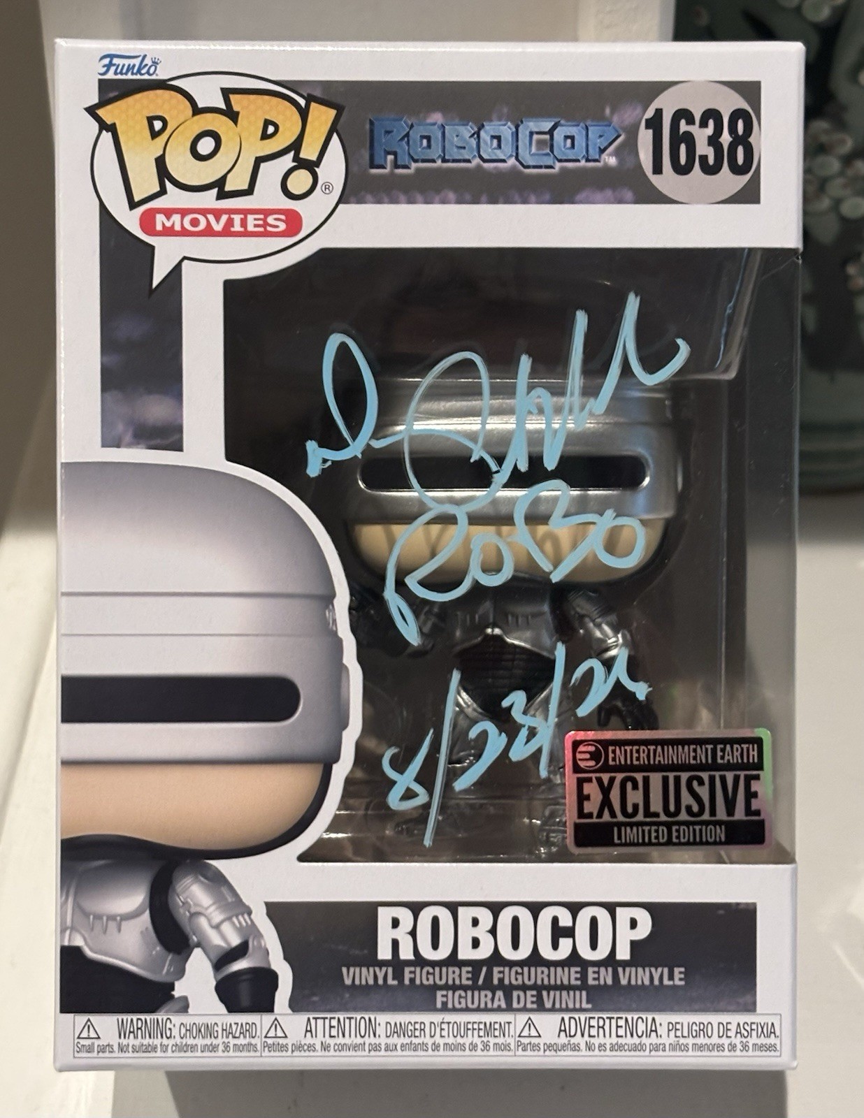 Funko Pop 1638 MGM Orion Pictures RoboCop Peter Weller Auto Signed JSA COA Mint