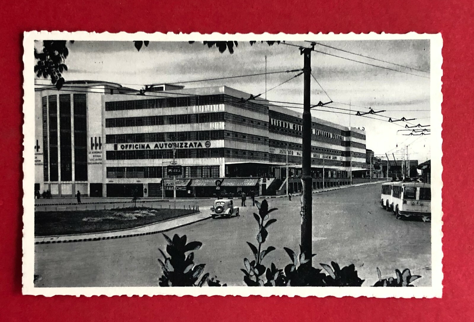 Postcard Venezia Venice around 1937 Piazzale Roma Car Garage (81793