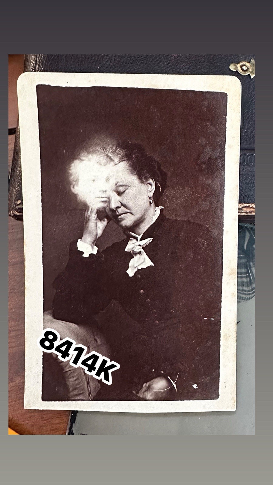 Spirit Photography CDV Rare Antique Victorian Ghost Photo Like Mumler