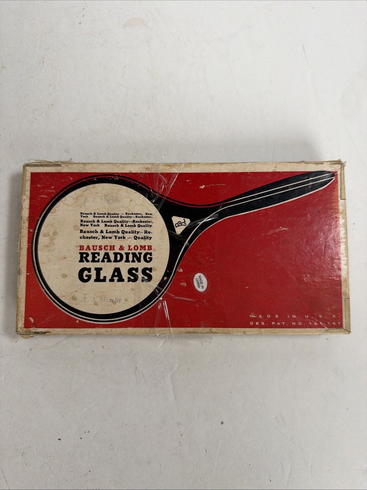 VTG Bausch & Lomb Reading Glass 81-33-03 Magnifying Glass with Box MADE IN USA