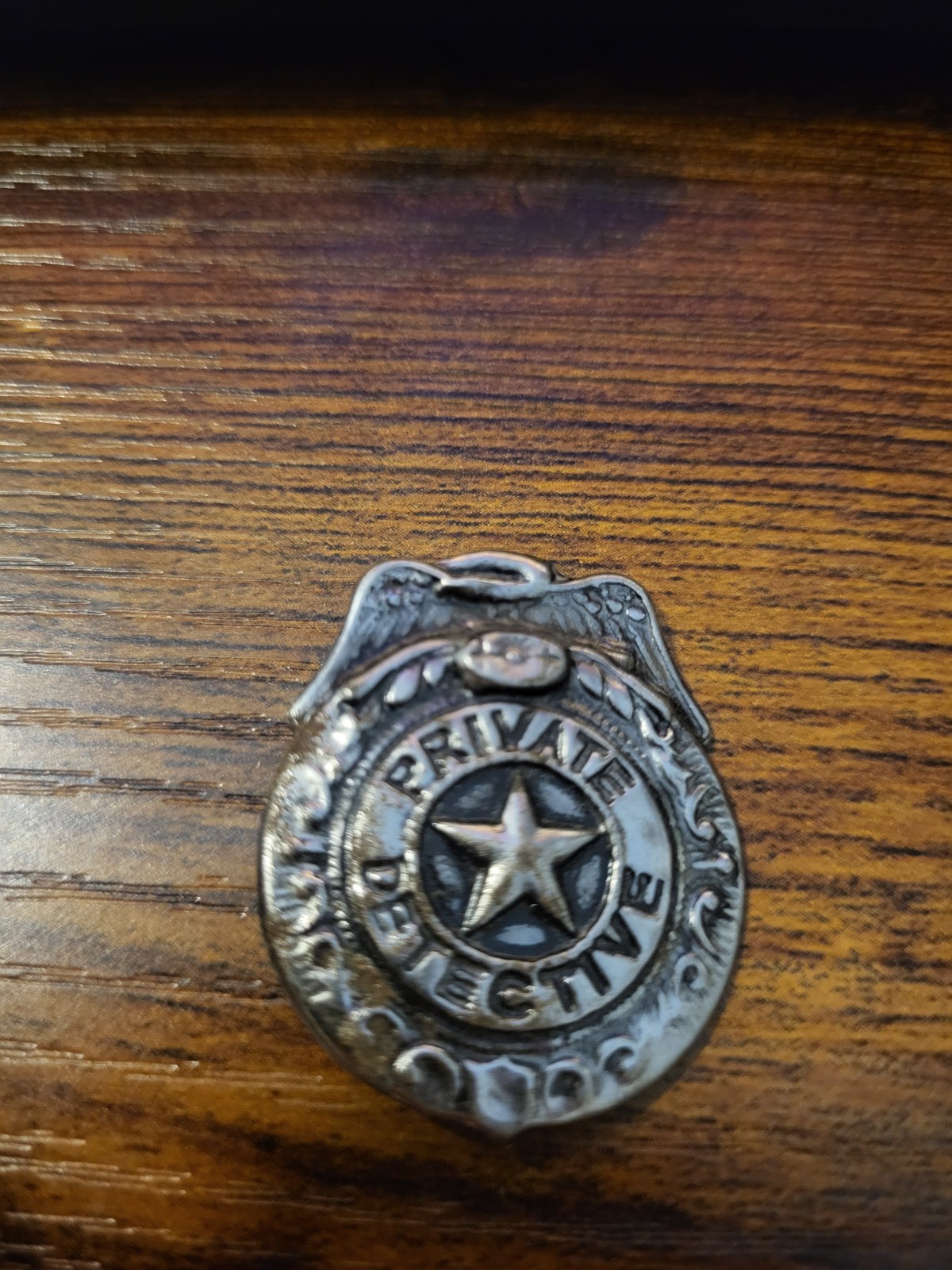 Vintage Tin Private Detective Toy Badge on W/ Original Card | Dime Corner Store Vintage Tin Private Detective Toy Badge on W/ Original Card | Dime Corner Store