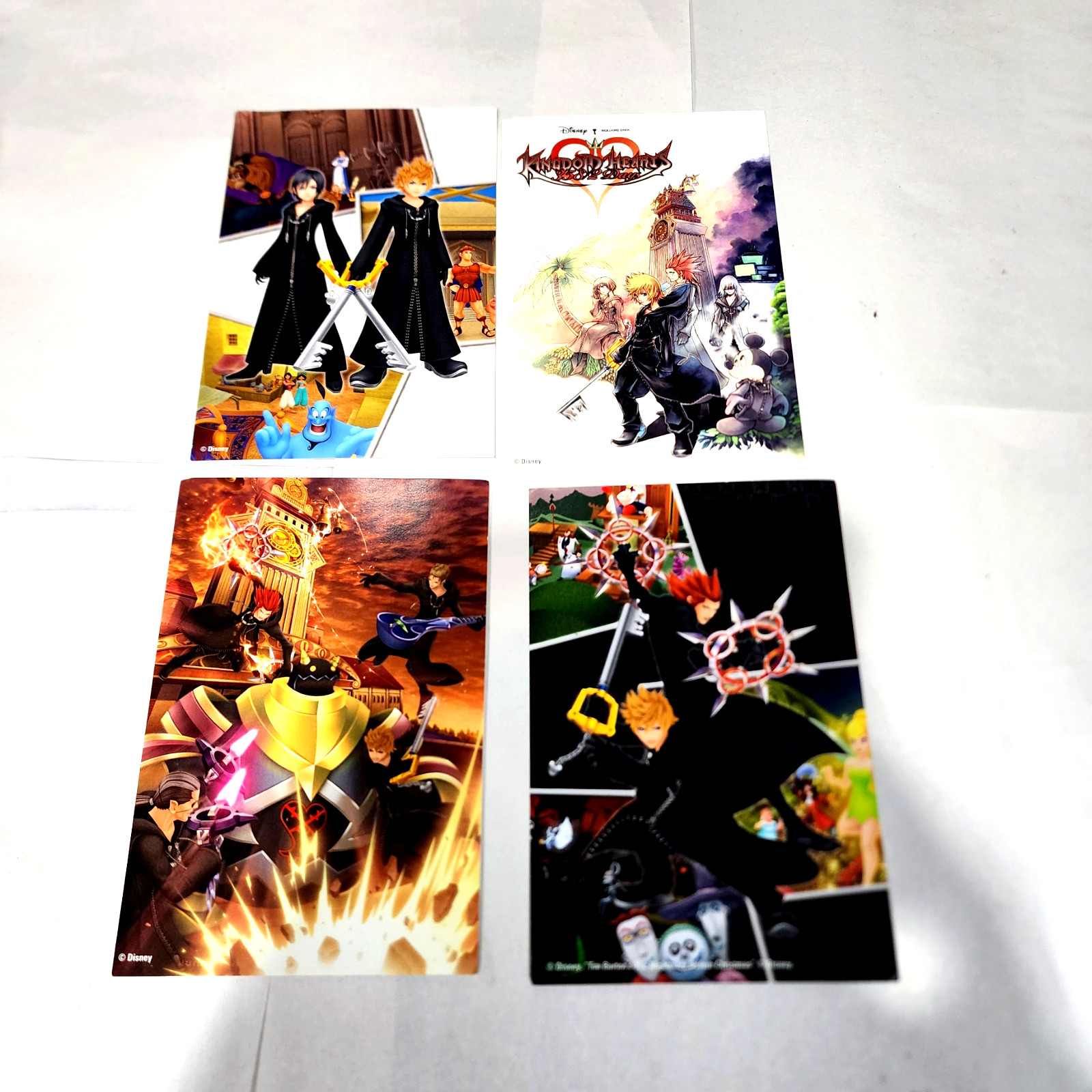 Vintage 2009 GameStop Kingdom Hearts 358/2 Days Pre Promo Postcard Set 4 Mint