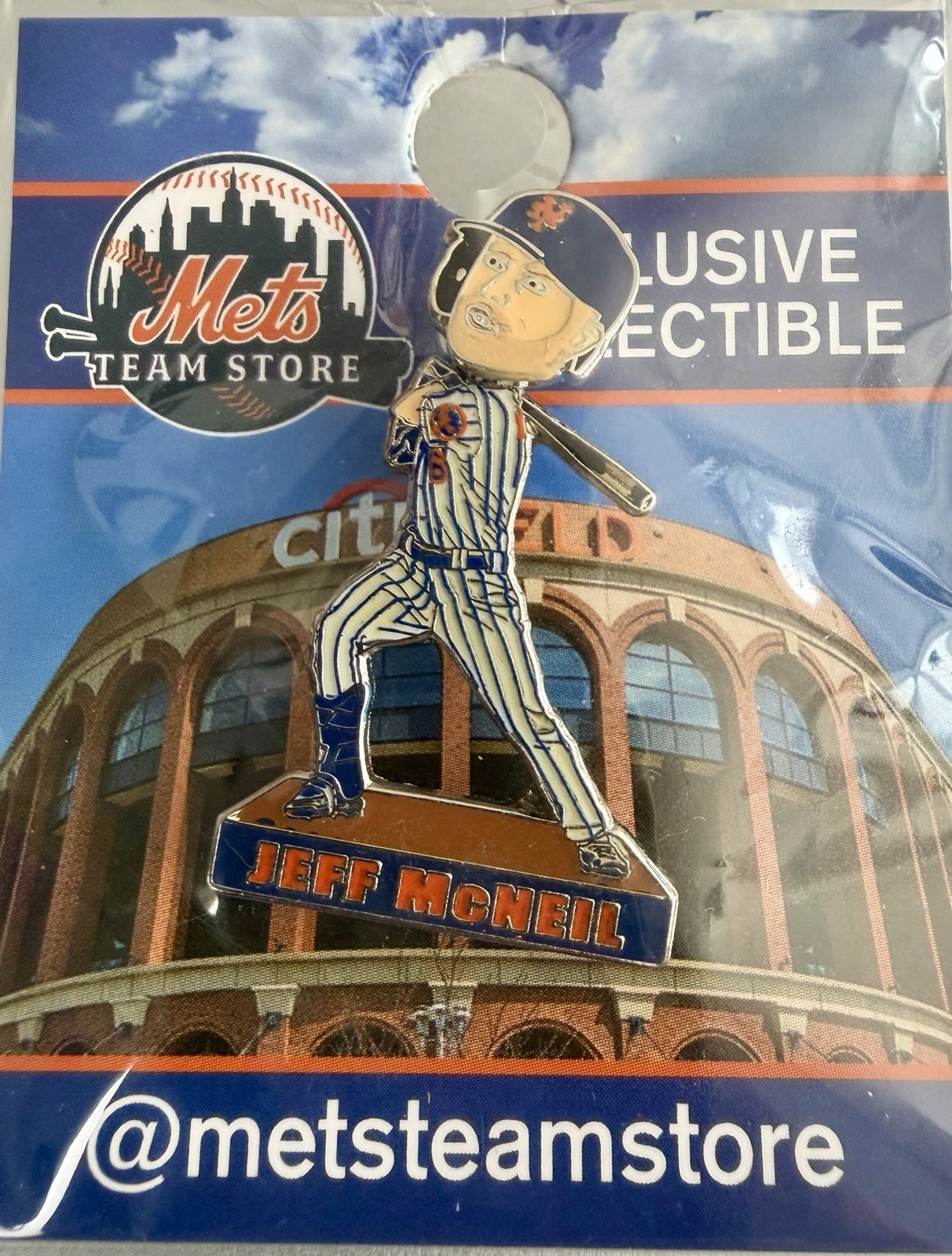 NY METS PIN JEFF MCNEIL BOBBLEHEAD PLAYER PIN CITI FIELD MLB BASEBALL NY METS PIN JEFF MCNEIL BOBBLEHEAD PLAYER PIN CITI FIELD MLB BASEBALL