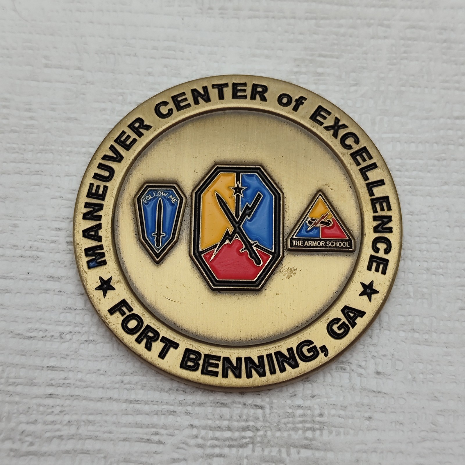 Fort Benning Maneuver Center of Excellence Challenge Coin