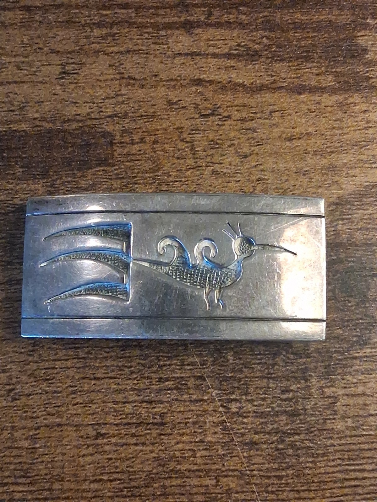  ​Vintage Hopi Sterling Silver Belt Buckle Native American 29g Sterling 