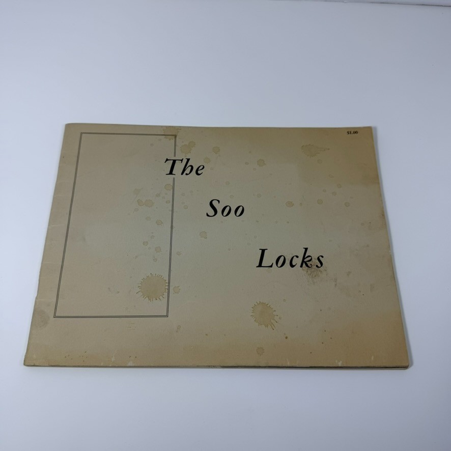 Vtg THE SOO LOCKS Elmer Eckroad Booklet Great Lakes Ships 1950 Black & White