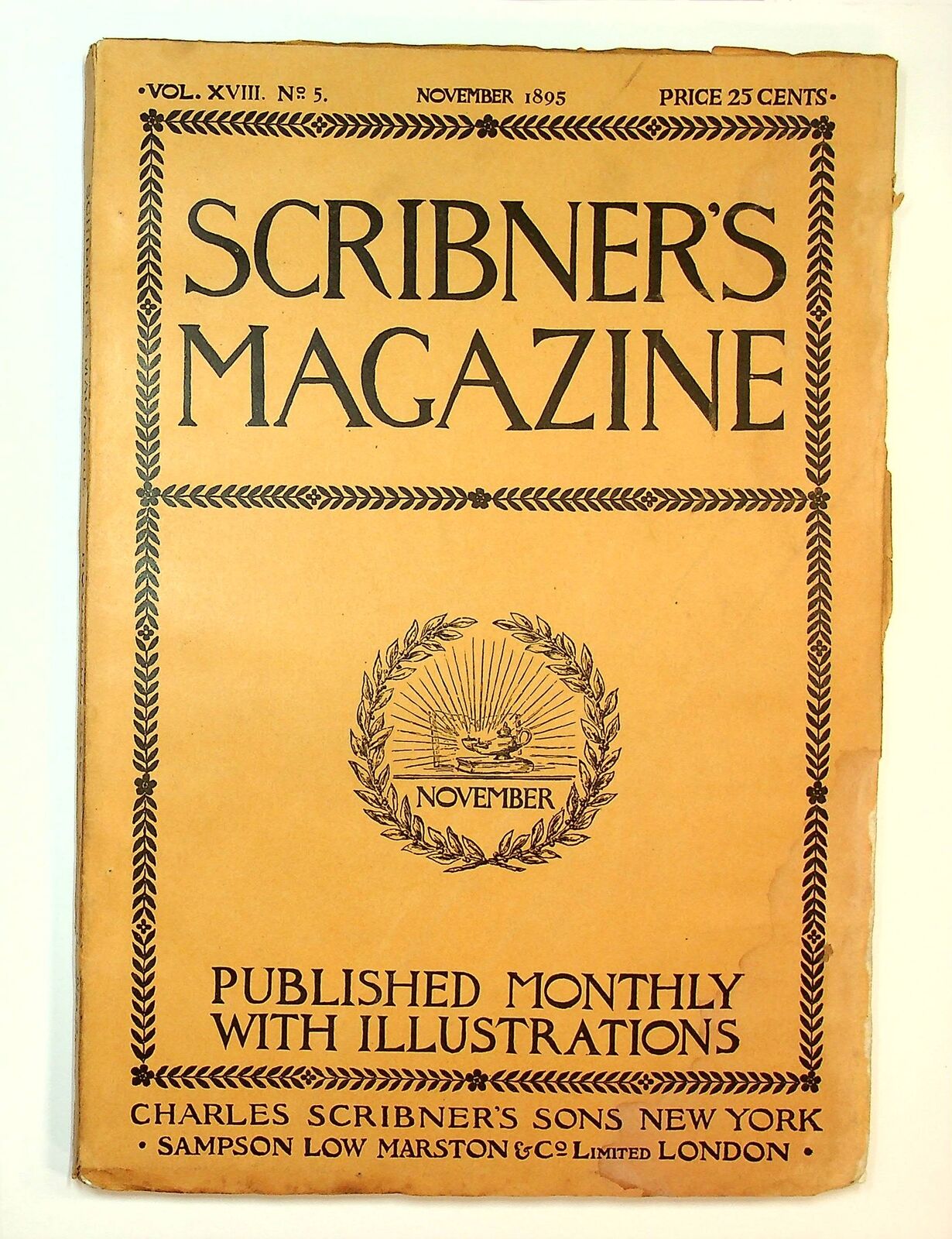 Scribner\'s Magazine Nov 1895 Vol. 18 #5 GD