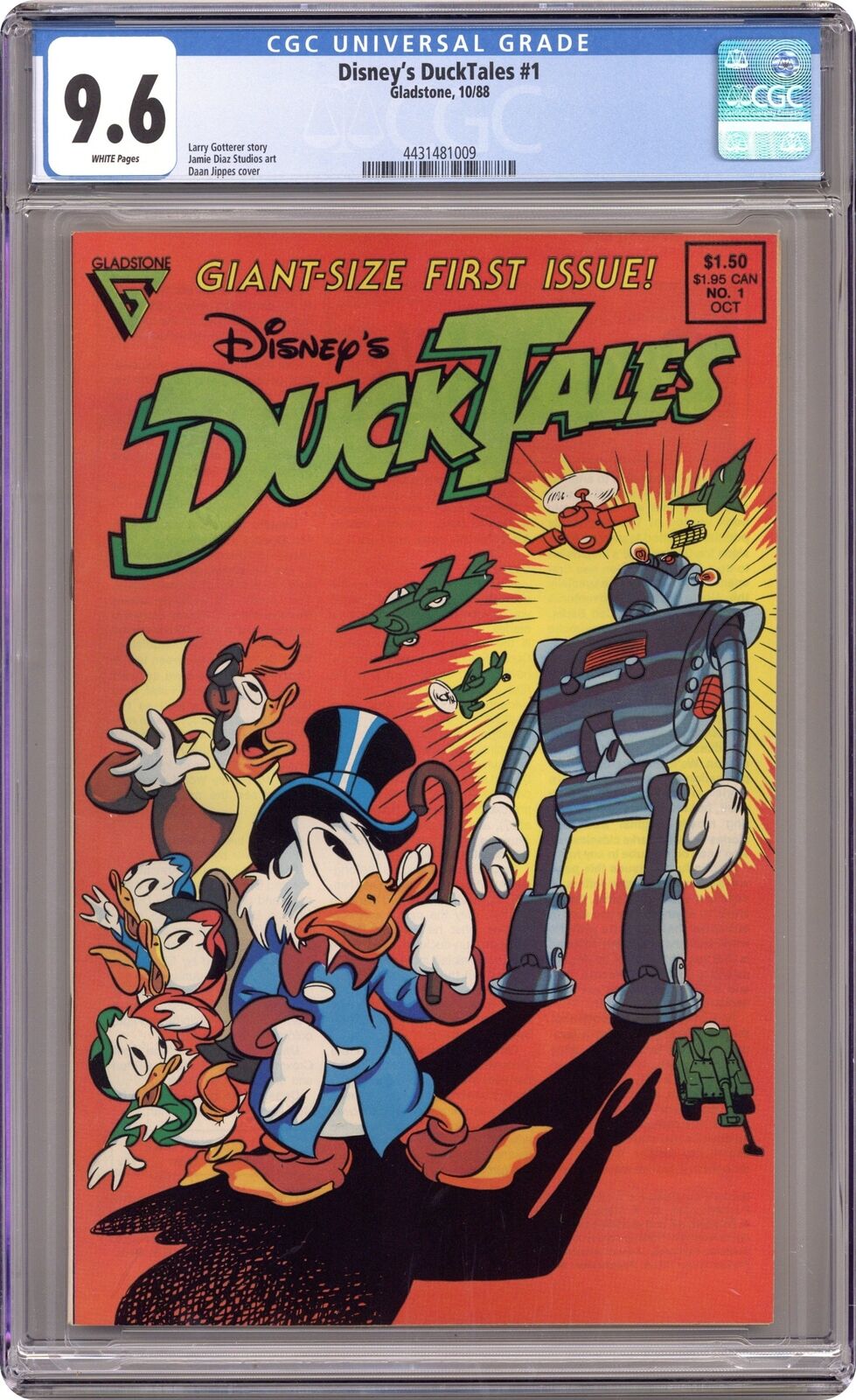 DuckTales #1 CGC 9.6 1988 4431481009