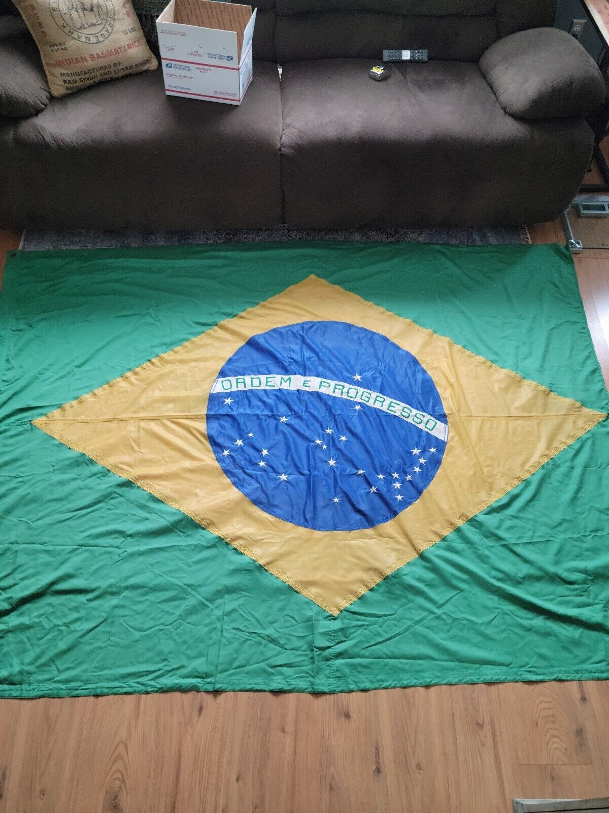 Vintage Brazilian Flag (7'6
