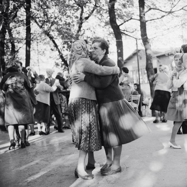 Public entertainment Two women are dancing Photography Around 1960- Old Photo