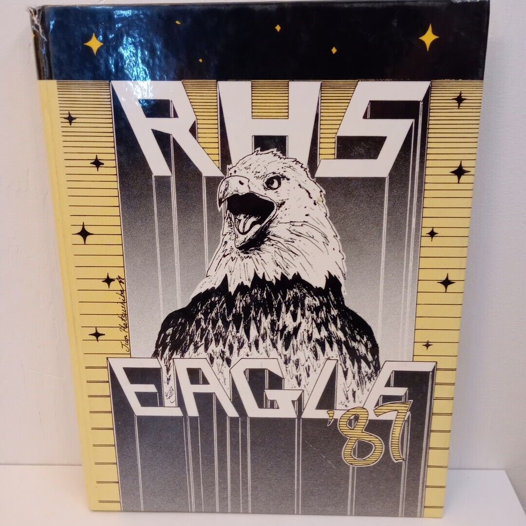 1987 Richardson Texas High School Annual Yearbook Richardson Eagle Unmarked 
