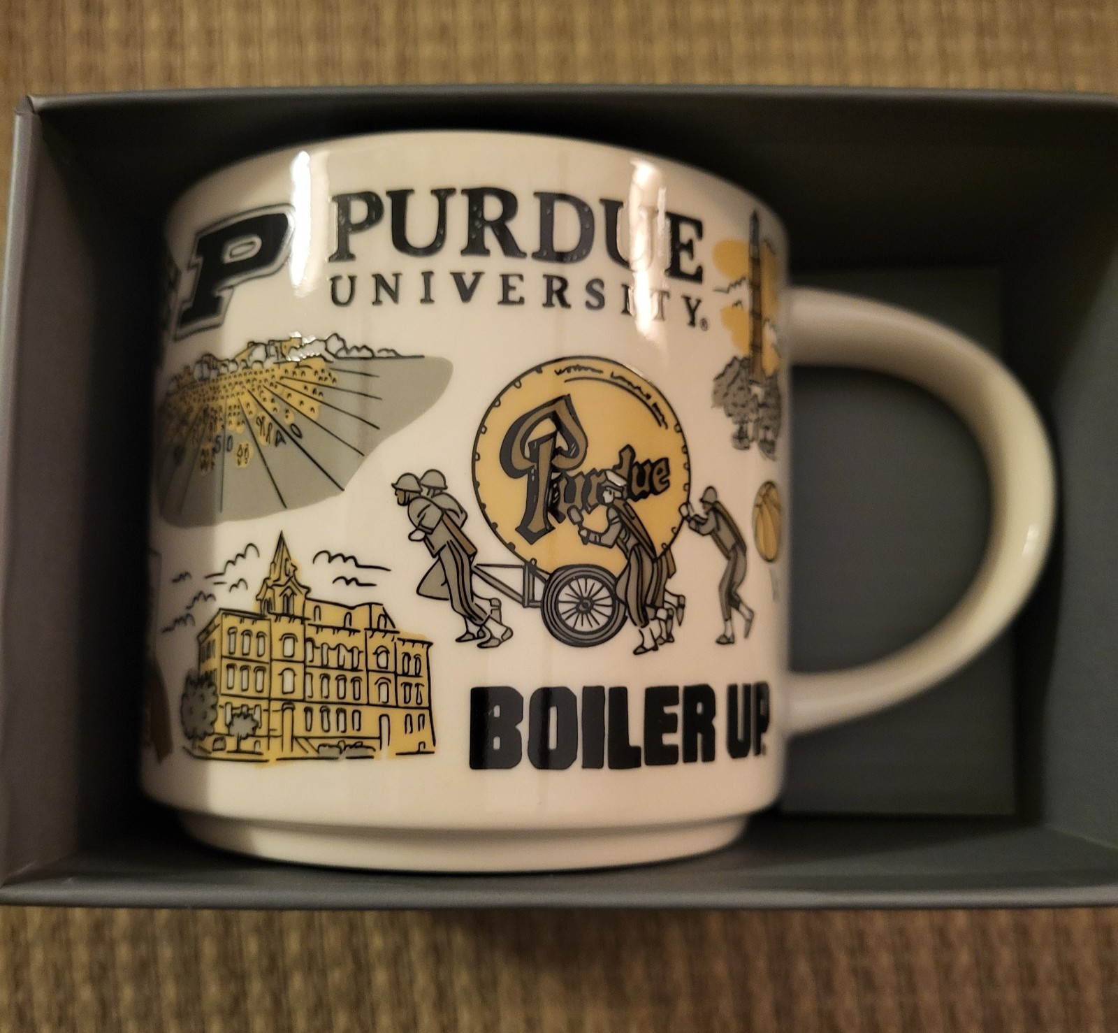 NEW 14oz Starbucks Purdue University, Been There Campus Collection MUG With Box