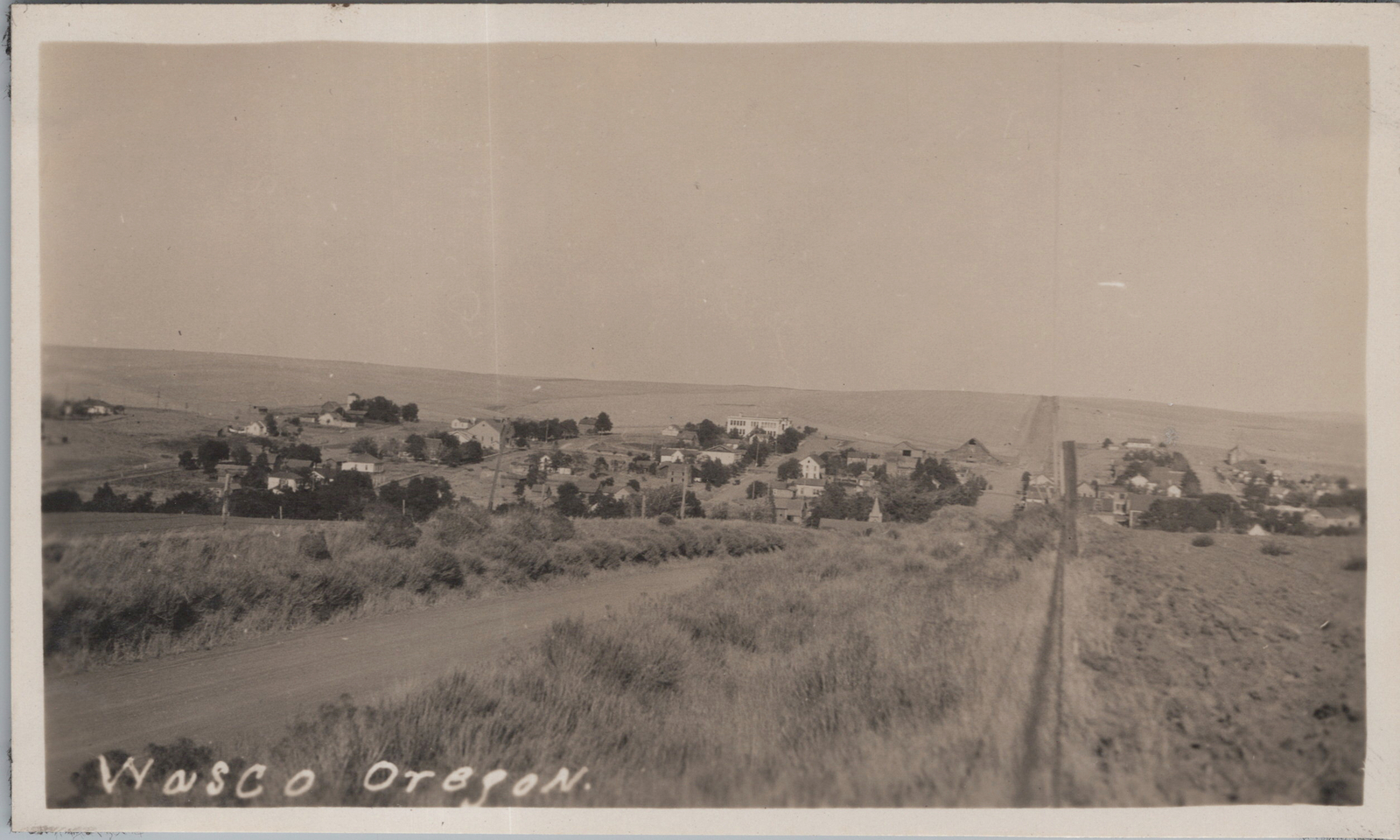 Antique PNW 1929 Wasco Oregon 4x2.5 Original Photo
