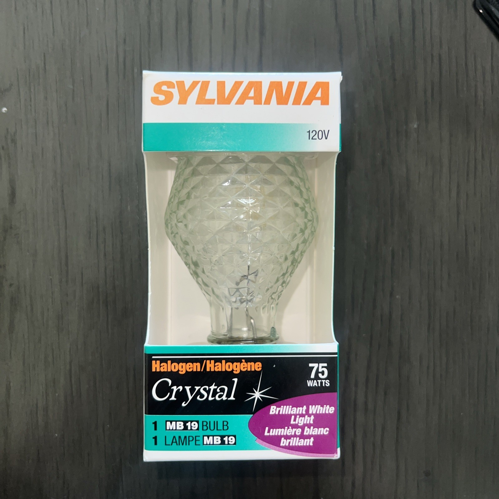 Sylvania Crystal MB19 Bulb 50W 120V Capsylite Clear Lamp NOS