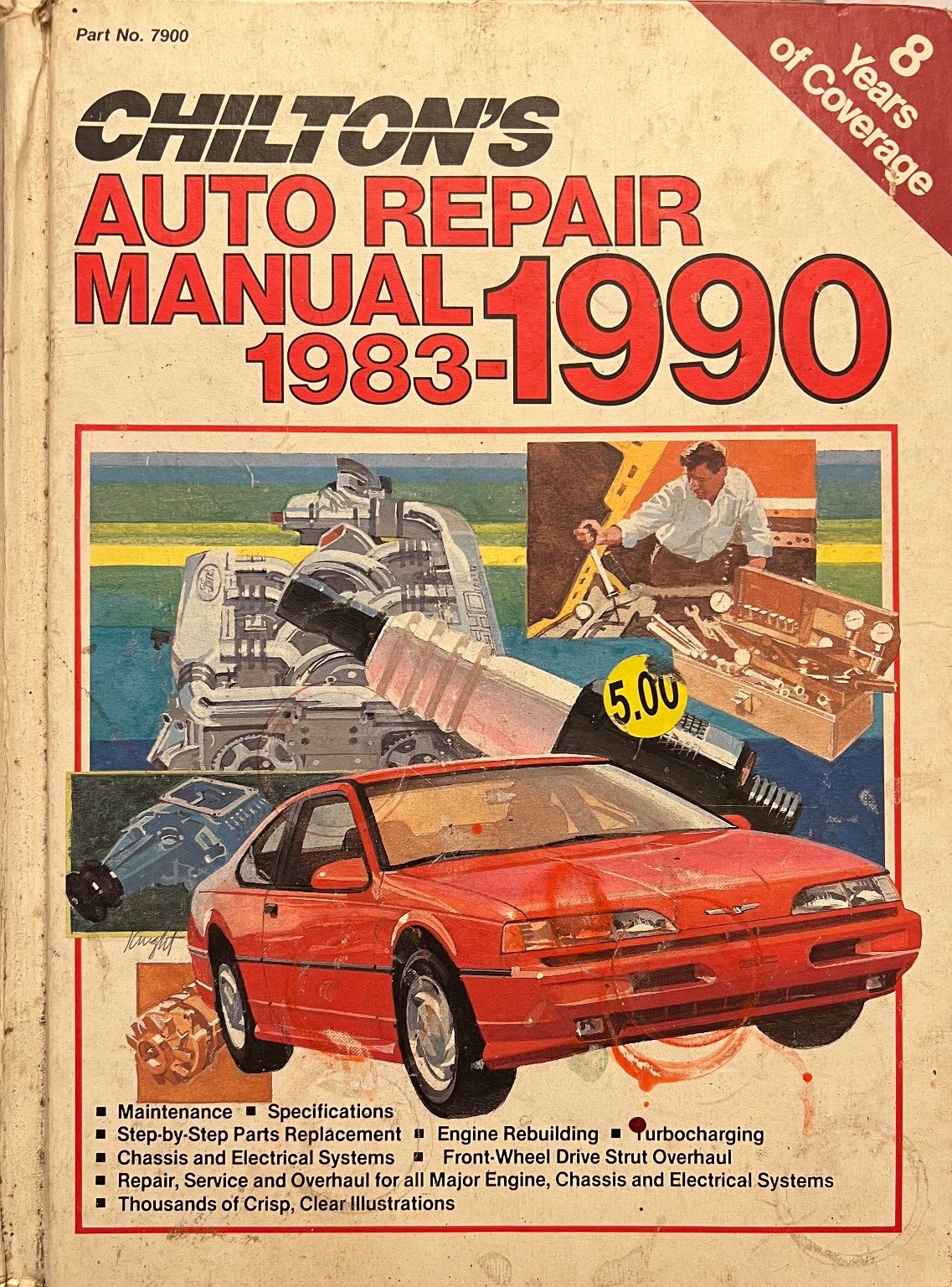 Chilton\'s Auto Repair Manual 1983-1990 Part No. 7900