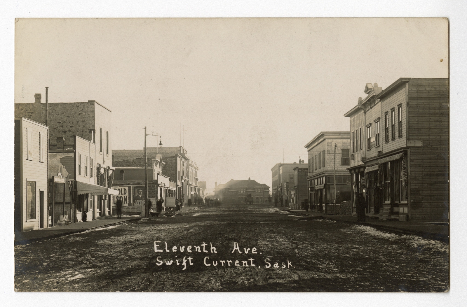 Eleventh Ave Swift Current Saskatchewan Canada Historic Old Photo