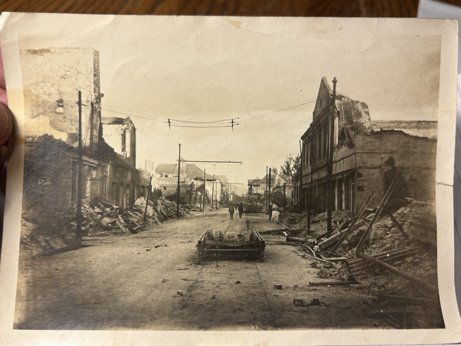 Vintage Original Tulsa Oklahoma 1921 Tulsa Race Massacre Ruins Street Photograph
