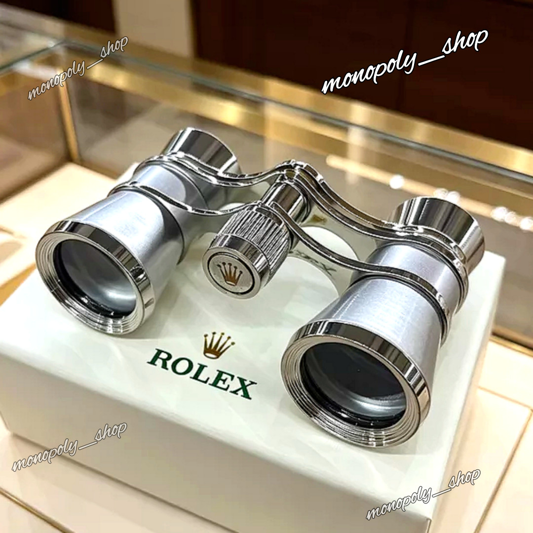 Rolex VIP Opera Binoculars Silver Display Luxury Collectible Rare Gift