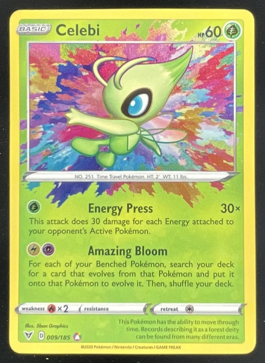 2020 Pokemon Sword & Shield Vivid Voltage #009/185 Celebi