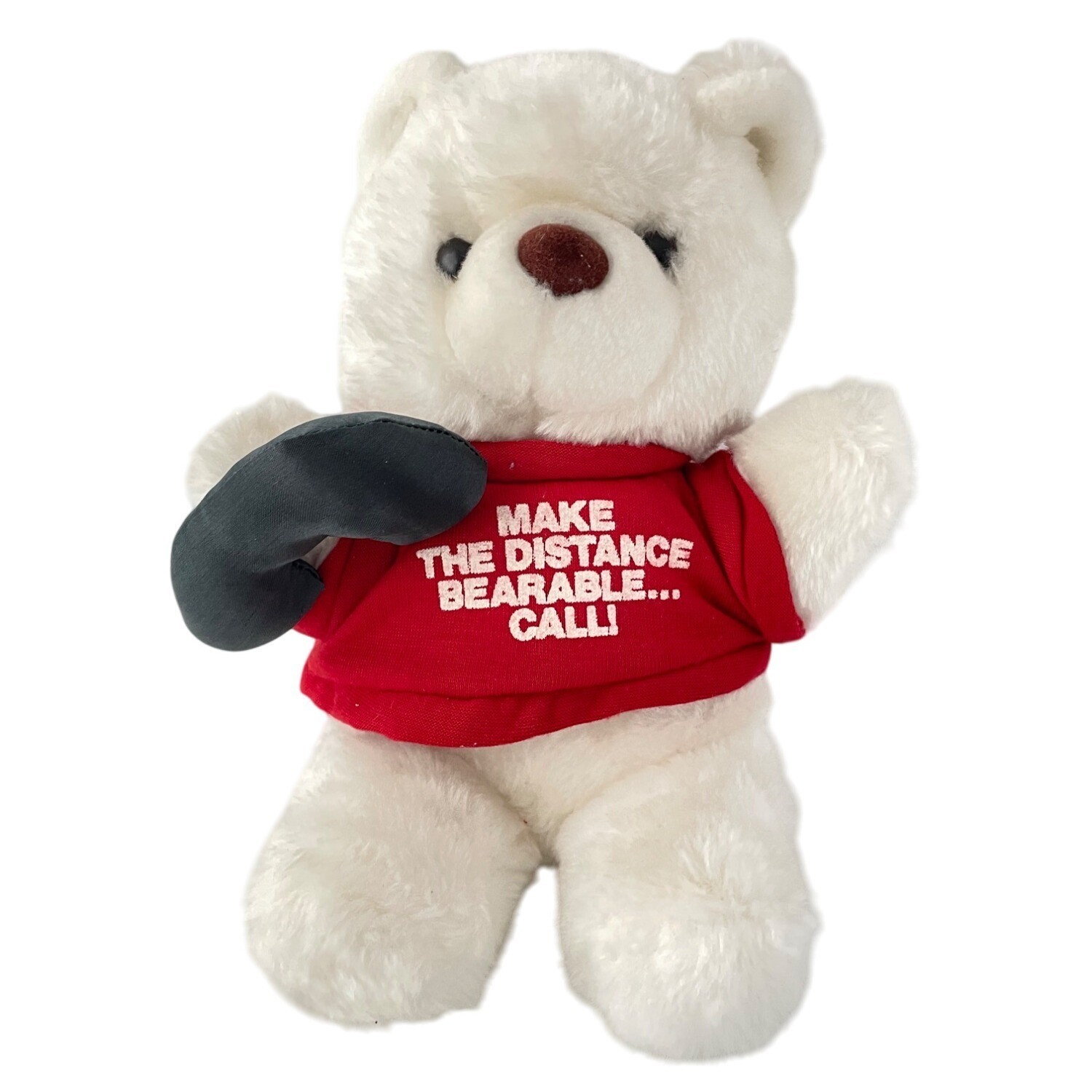 Vintage AT&T Telebear Plush w/Telephone Red Shirt Long Distance Promo 1980s Vintage AT&T Telebear Plush w/Telephone Red Shirt Long Distance Promo 1980s