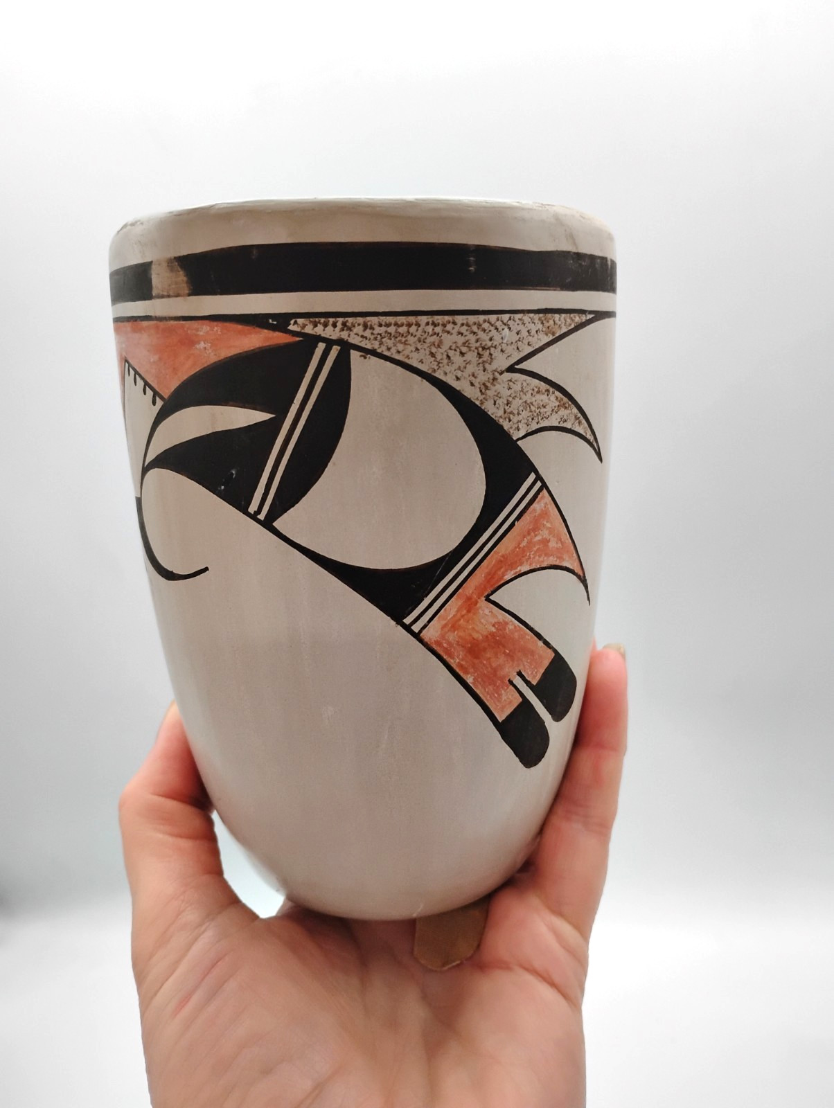 Vintage Hopi Pottery EARLY  - JOY NAVASIE 2ND FROG WOMAN  5.5\