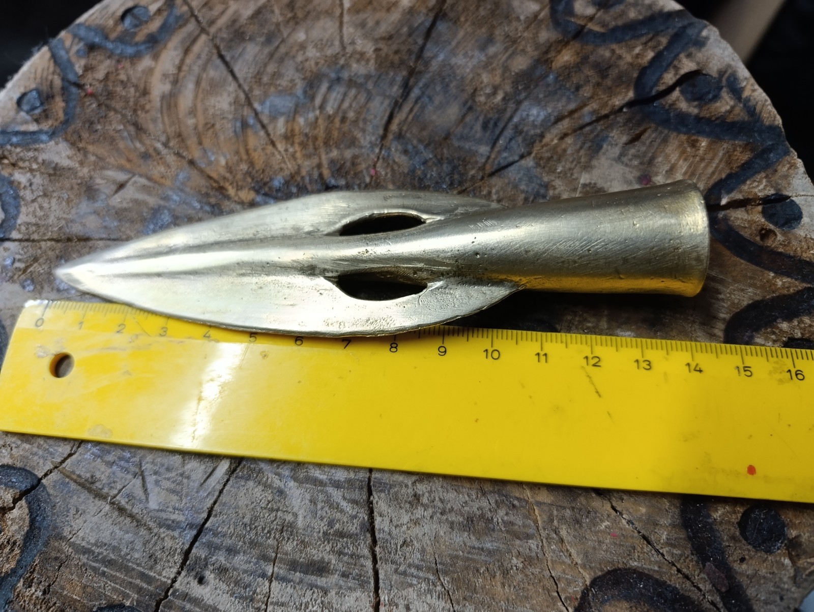 Handmade Bronze Spearhead