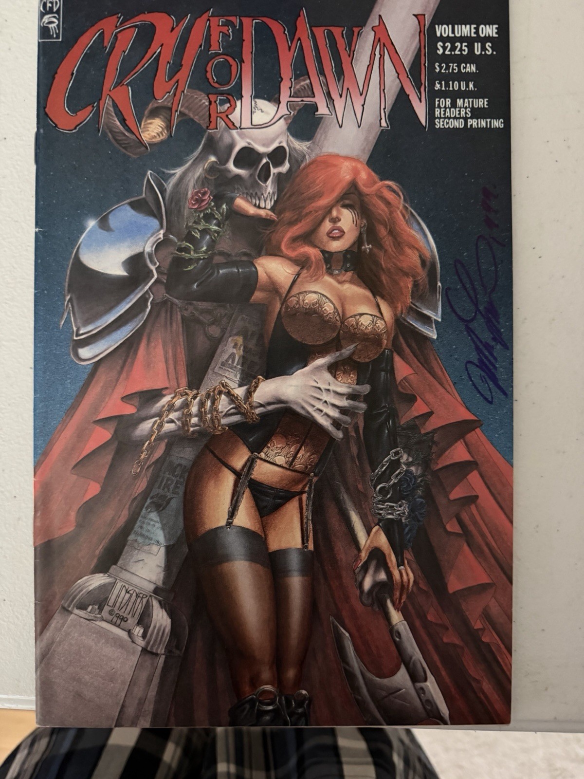 Cry For Dawn #1 (1990, CFD) FN/VF 2nd Print Variant Joseph Michael Linsner Cry For Dawn #1 (1990, CFD) FN/VF 2nd Print Variant Joseph Michael Linsner