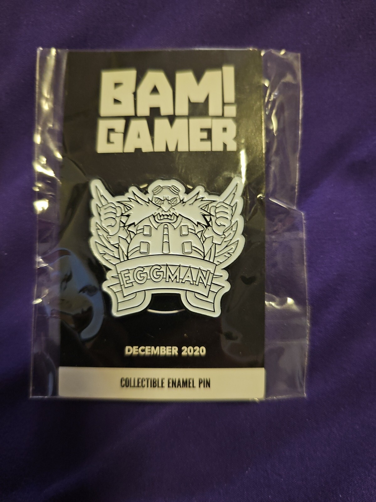 Bam Box Sonic The Hedghog Eggman Very Rare 22/50 Pin